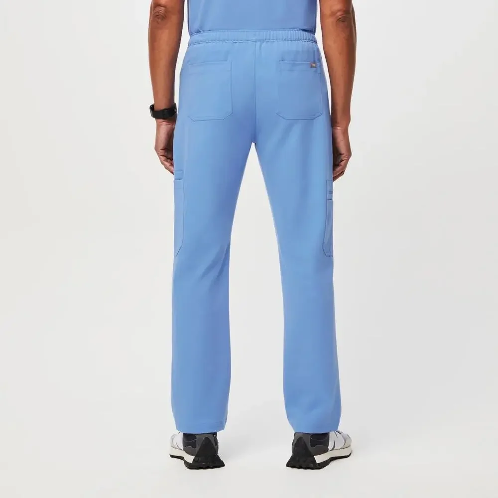 Figs Men's Cairo Cargo Scrub Pants in Ceil Blue Size Medium